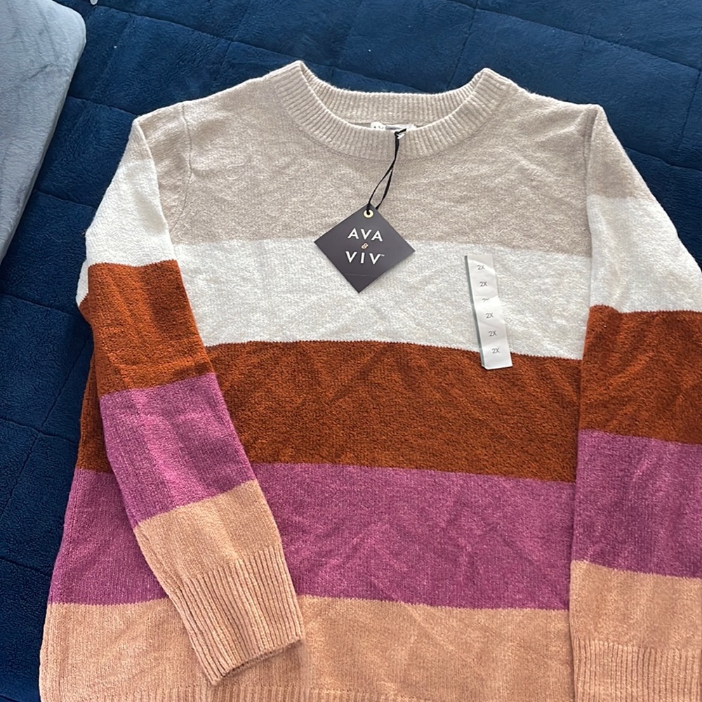 Multi color summer sweater